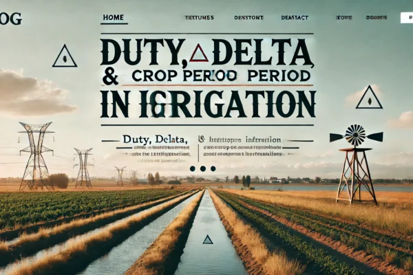 Duty, Delta, Base Period , Crop period and relation between duty and Delta in Irrigation Engineering