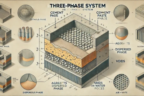 Structure of concrete : Concrete as a three phase system