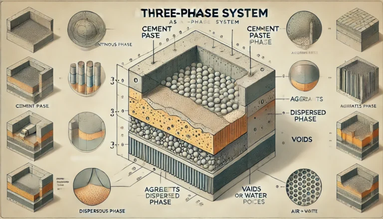 Structure of concrete : Concrete as a three phase system